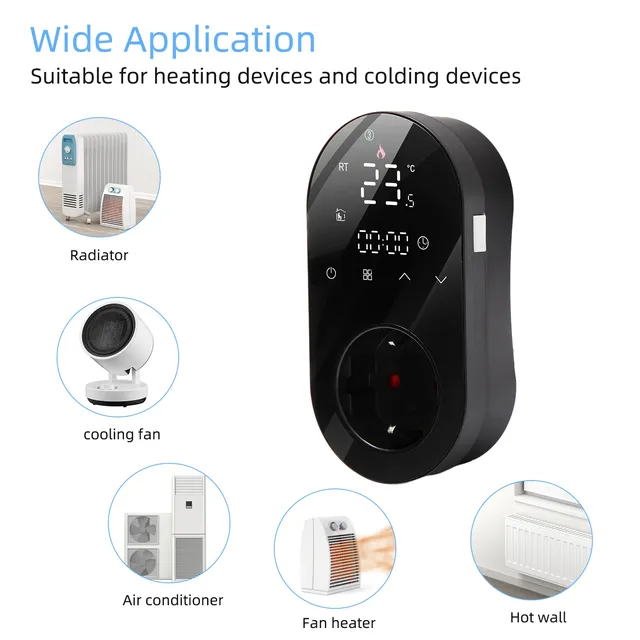 Prise de Sortie Thermoélectrique Wi-Fi 16A – vue 2