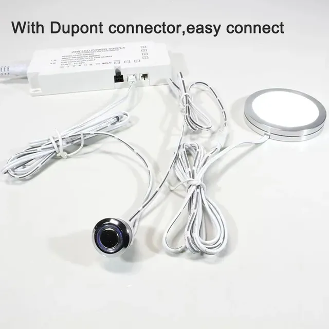 Bouton de capteur tactile LED à intensité variable – vue 3