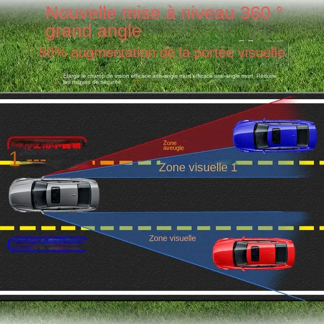 Rétroviseur d'angle mort de voiture grand angle – vue 4