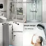 Douchette portable pommeau main chromée ABS plastique… – vue 6