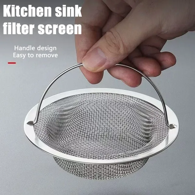 Filtre d'évier de cuisine en acier inoxydable