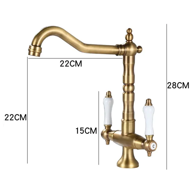 Robinet de lavabo en laiton – vue 7