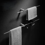 40/50/60/70/80cm porte-serviettes mobile porte-serviettes de bain tenture murale porte-serviettes en acier inoxydable étagère de salle de bain support de rangement de cuisine