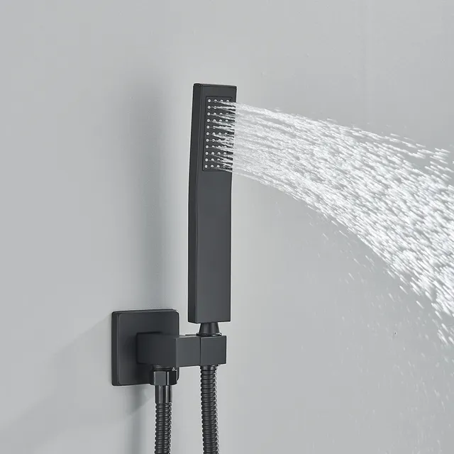 Pommeau de douche à main noir mat – vue 2