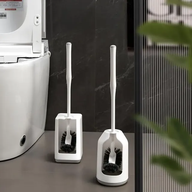 Ensemble de brosses de toilette avec poignée ergonomique – vue 3
