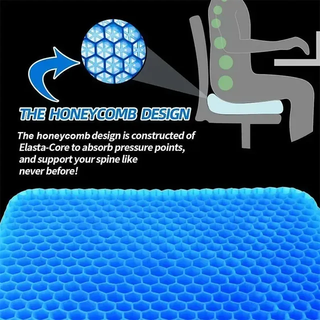 Coussin de siège en Gel Double épaisseur – vue 4