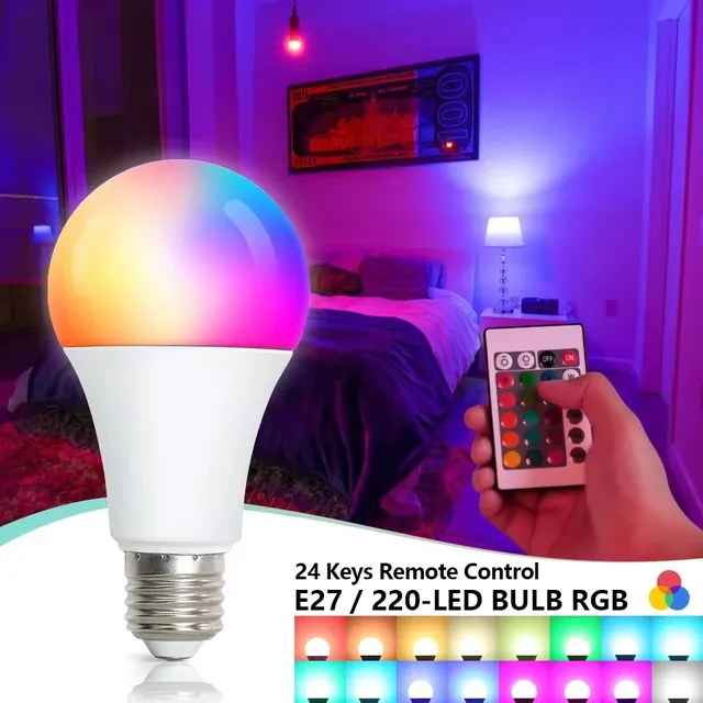 Ampoule LED multicolore RGB – vue 2