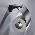 Accessoires de quincaillerie de salle de bains en acier inoxydable, porte-papier, supports de papier, noir mat, étagère de support de papier toilette