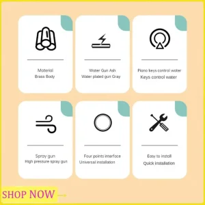 Robinet de douche de Bidet de toilette multifonction, ensemble de pulvérisateur de toilette à main, robinet en laiton massif, toilettes d’eau froide, installation facile C Robinet de douche de Bidet de toilette multifonction, ensemble de pulvérisateur de toilette à main, robinet en laiton massif, toilettes d’eau froide, installation facile C