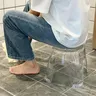 Tabouret antidérapant en acrylique pour salle de bain – vue 4