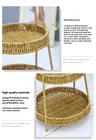 Panier en bambou tissé à la main à deux couches – vue 2