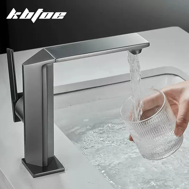 Robinet mitigeur de lavabo en laiton de luxe – vue 5