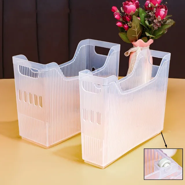 Panier rangement cuisine portable empilable transparent… – vue 2