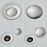 Évier de salle de bains Push Down Pop Up Drain en Nickel… – vue 2