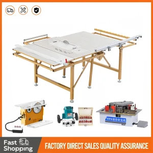 Table de scie pliante multifonctionnelle, scie à panneaux sans bois, petit ensemble de travail de calcul d&rsquo;amélioration de l&rsquo;habitat, nouveau design 2025 tools scie circulaire scie sur table