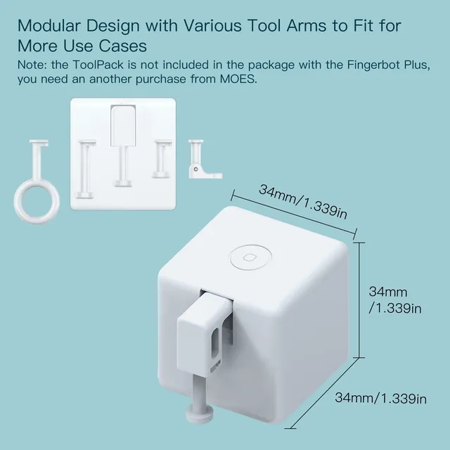 MOES Tuya Fingerbot bouton poussoir nouveau robot doigt… – vue 4