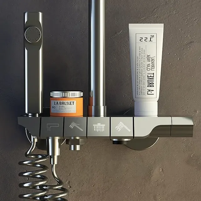 Ensemble de douche numérique avec bouton de Piano – vue 4