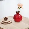 Vase à grenade en porcelaine brillante – vue 3