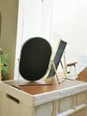 Miroir de maquillage rotatif en métal – vue 5
