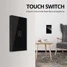 118 US AU Touch Switch 1 2 3 Gang 1 2 Way WallSub Blanc… – vue 2