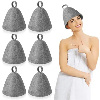 FLYY-24Pcs chapeau de Sauna chapeau de bain en feutre Protection de la…