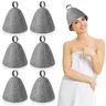 FLYY-24Pcs chapeau de Sauna chapeau de bain…
