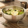 Bol en acier inoxydable de grande capacité, bol de fruits à salade à double isolation, bol de riz léger, nouilles anti-chute dans un bol à soupe