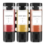 Distributeur de shampoing mural pour douche, bouteille distributrice de liquide, pour tous les jours, pour la maison