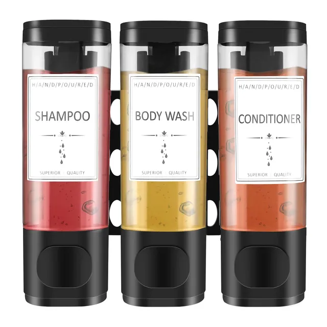 Distributeur mural triple shampooing savon revitalisant…
