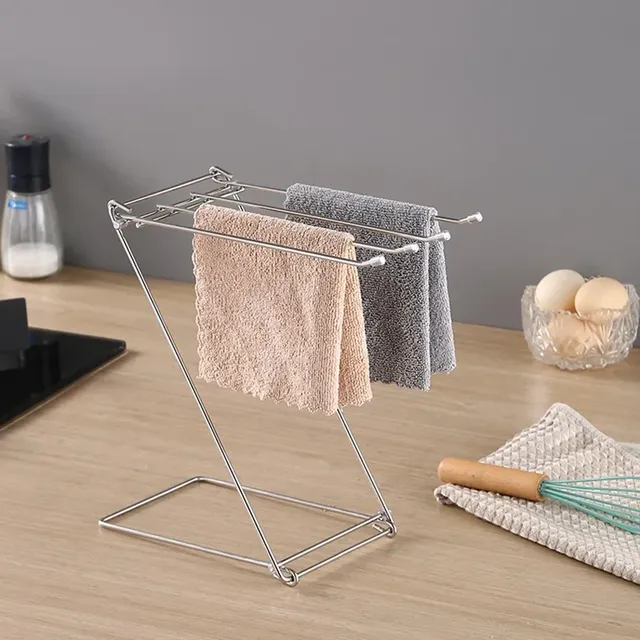 Cuisine 201 acier inoxydable chiffon support égouttoir… – vue 5