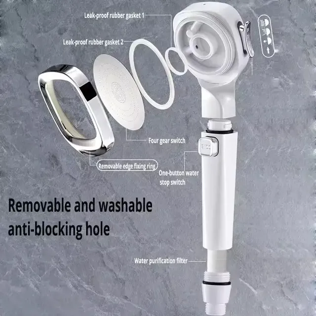 Pommeau de douche rehausseur de salle de bain – vue 5