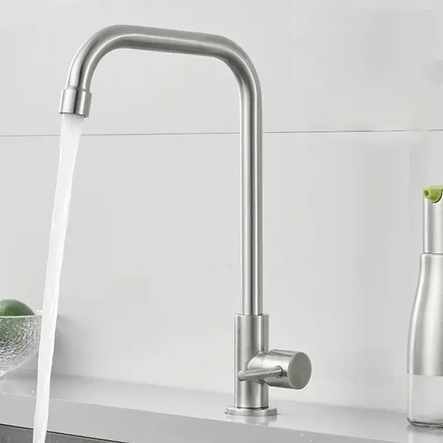Robinet de cuisine en acier inoxydable – vue 3