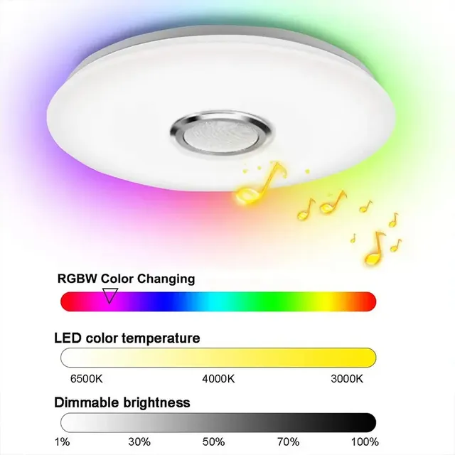Plafonnier led rvb intelligent application télécommande… – vue 5