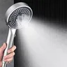 Pommeau de douche rond noir haute pression – vue 3