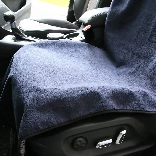 Housse siège voiture universelle microfibre éponge bleu… – vue 4