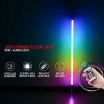 Lampadaire LED intelligent RGB + WW + CW pour la décoration de la pièce, alimentation USB, décoration de maisons nordiques, lumières d&rsquo;angle d&rsquo;ambiance RGB