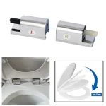 Charnières à fermeture douce pour toilettes, couvercle de toilette ABS, connecteur de fixation de montage, charnières de toilettes à fermeture lente, accessoires de quincaillerie de salle de bains