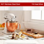 Bol mélangeur en acier inoxydable 5 QT, pour Kitchenaid Artisan & Classic 4.5-5QT, mélangeurs à tête inclinable K45 KSM70 KSM150-New