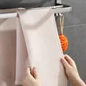 Porte serviettes mural pliable inoxydable chromé mat… – vue 4