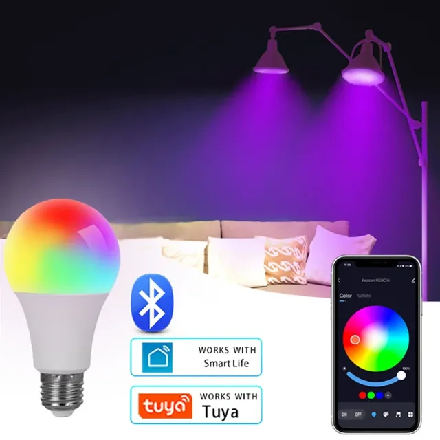 ABJN-Tuya 110-130V Wifi Bluetooth ampoule LED E27… – vue 2