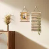 Étagère à fleurs murale suspendue en bois massif – vue 2