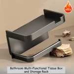 Porte-papier hygiénique, accessoire de cuisine, support de rangement mural pour salle de bain, pour serviettes en papier et bouteilles d&rsquo;assaisonnement