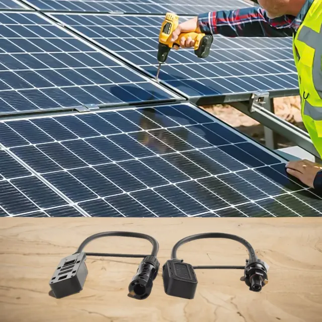 Boîte de jonction à 3 fentes pour panneau solaire – vue 4