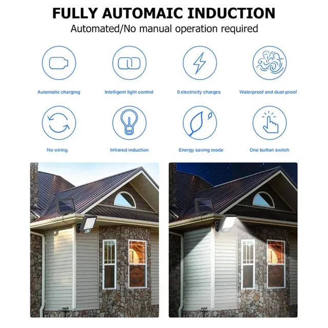 LED solaire fendu applique extérieure étanche capteur de… – vue 4