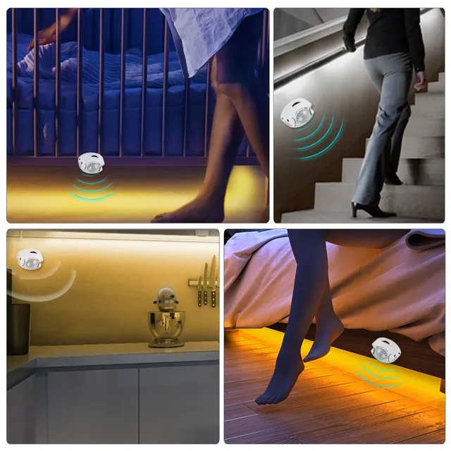 Détecteur de mouvement LED sous-meuble lumière 1m 2m 3m… – vue 6