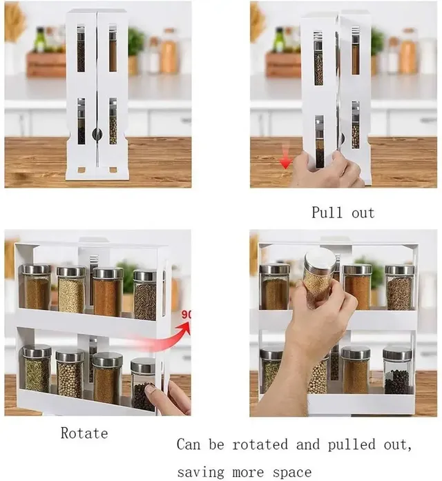 LUSQI 1PC support d'assaisonnement porte-épices à Double… – vue 4