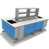 Paillasse laboratoire îlot doubleface plantravail blanc… – vue 2