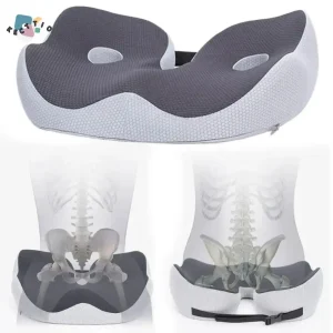 Coussin de siège ergonomique pour hémorroïdes, antidérapant, pour chaise de bureau, relaxation, réglable, doux, soulagement des os, coussin de siège pour voyage en avion