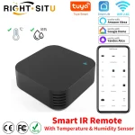Tuya Smart Télécommande IR avec Capteur d&rsquo;humidité de température pour Climatiseur TV DVD AC Fonctionne avec Alexa Google Home