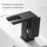 Robinet de lavabo noir LED de luxe – vue 5